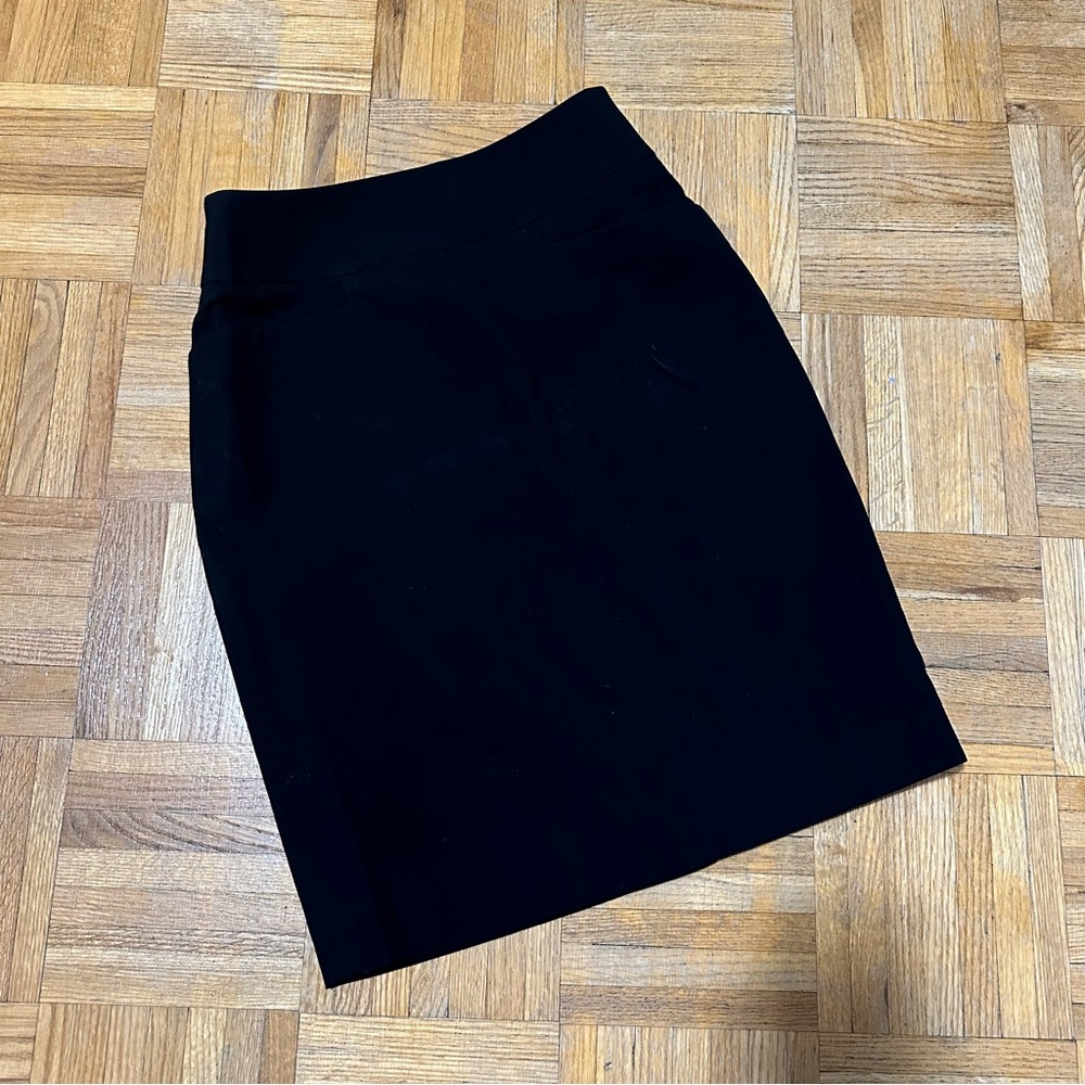 Black Formal Midi Pencil Skirt